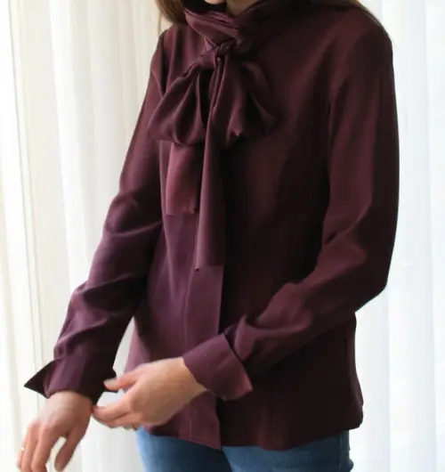 Monika Rung_Massanfertigung_Bluse Weinroth